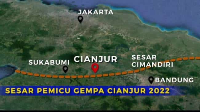 Akibatkan Gempa Cianjur, Mungkinkah Sesar Cimandiri Picu Pergeseran Sesar Lembang?